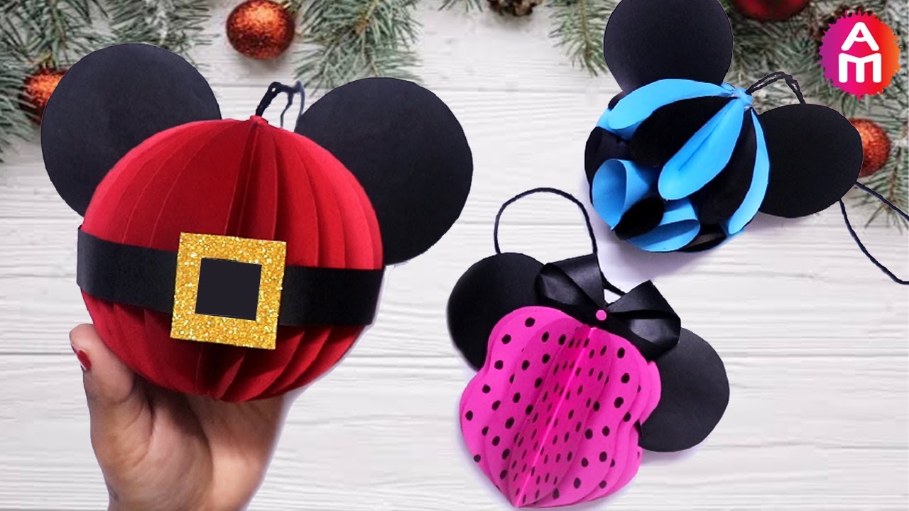 Mickey Mouse theme Christmas Ornaments | Christmas Decorations Ideas | Artsy Madhu 57