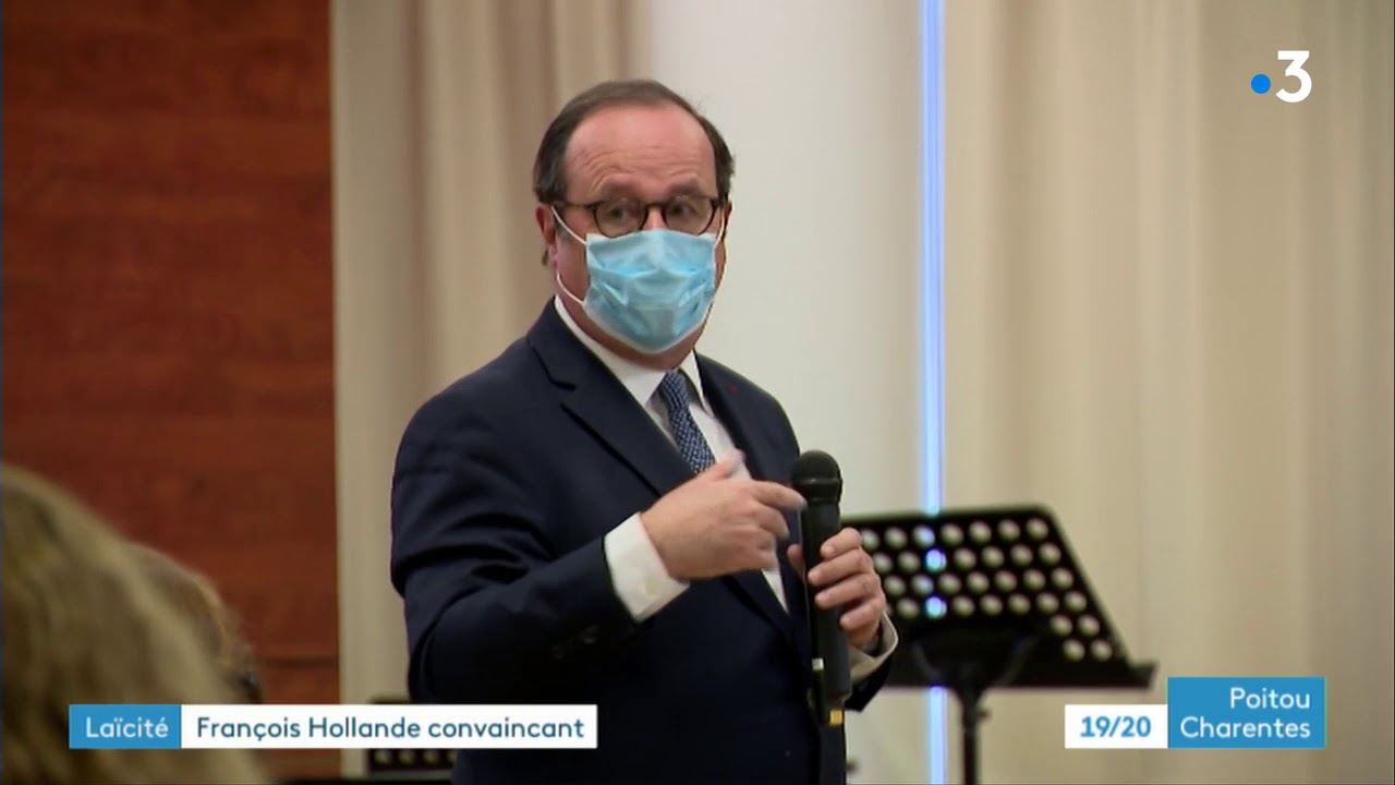 Poitiers : François Hollande parle de laïcité aux lycéens de Victor Hugo