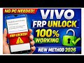 Vivo FRP Bypass 2026 | Vivo Google Account Remove Without PC | Latest Method