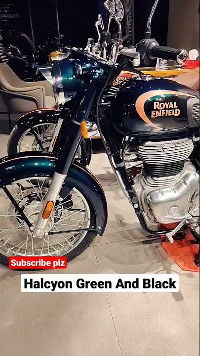 RoyalEnfield Halcyon Black And Green Dual chennal Abs 350 [] Classic Halcyon model 😘💥