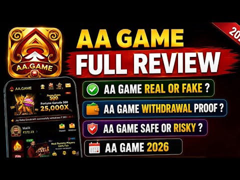 AA Game Full Review । AA Game Real or Fake । AA Game withdrawal Proof । AA Game 2026