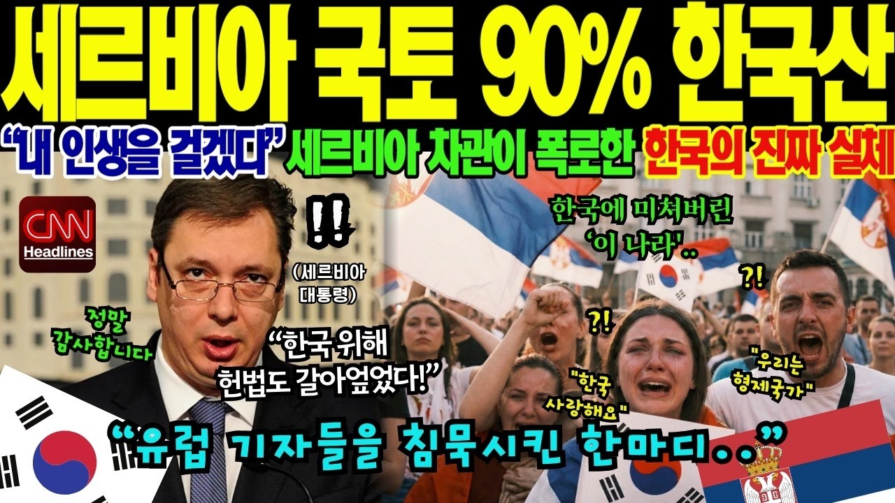 세르비아 국토 90를 한국산으로 채워버린 대한민국 기업의 위엄