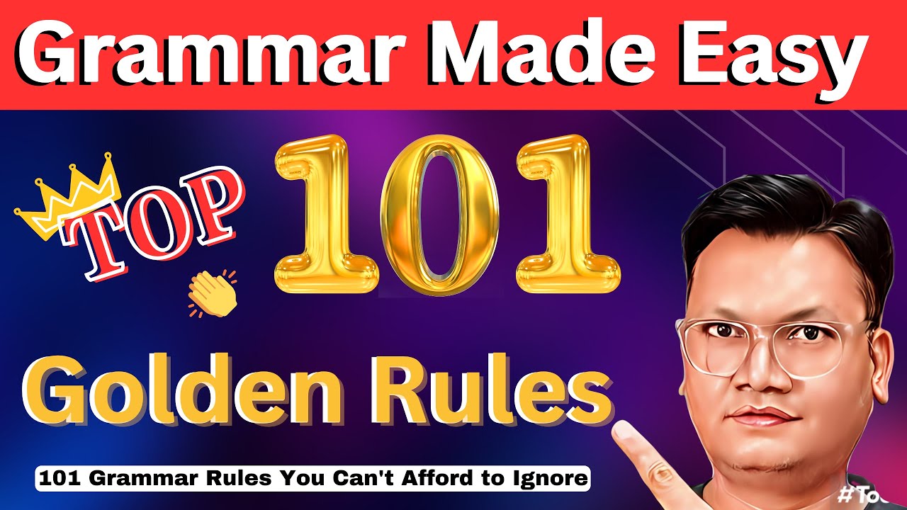 101 Golden Rules of Grammar | Online English with Dev Sir - YouTube