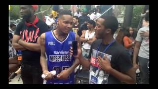 Slim400 Talks last words to Nispey Hussle