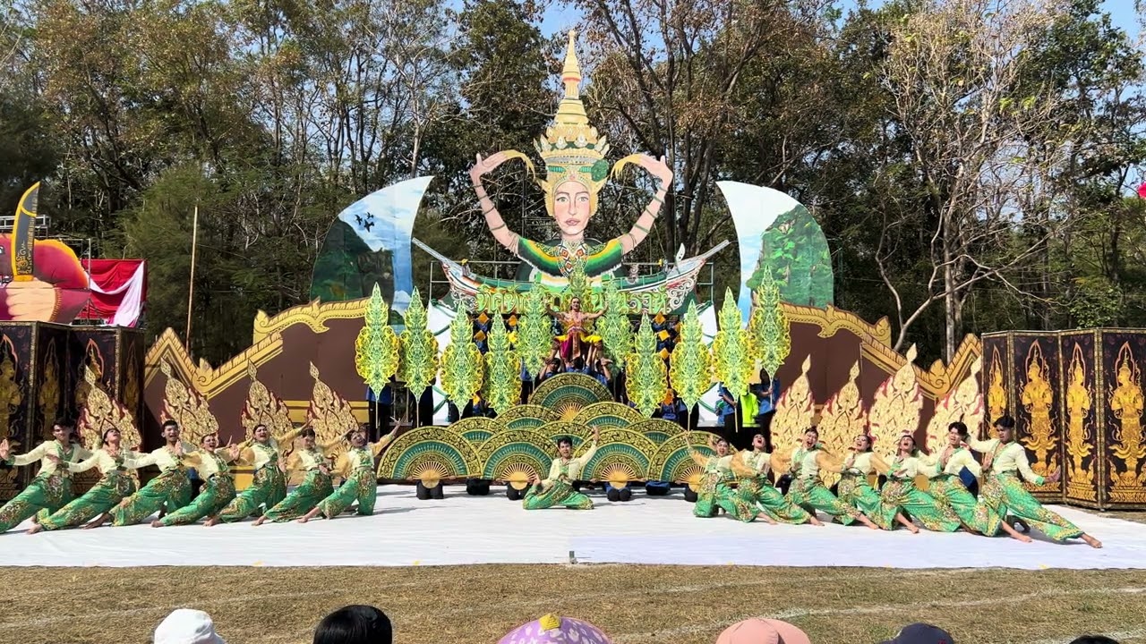 การประกวดกองเชียร์และเชียร์ลีดเดอร์ สีเขียว (ภาคใต้) - ธีมโนราห์