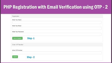 PHP Registration with Email Verification using OTP - 2