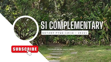 | Kerala university BSc Previous Questions | - 2018,2019,2022 - | Complementary BOTANY ( Sem - 1 ) |