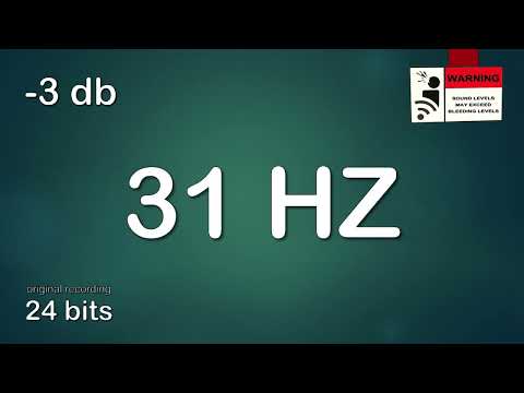 31 Hz| prueba de sonido 31 Hz| prueba de audio 31 Hz| 31 Hz Test Tone Sine Wave