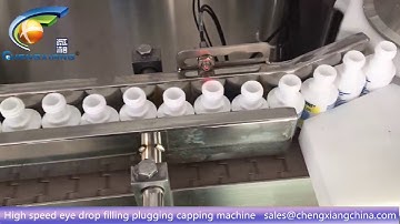 CX-YGF  Automatic high speed 10ml eyedrop bottle filling plugging capping machine