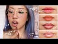 trying 5 different lipstick styles & techniques | gradient, 90s ombre, contoured, nude lip, etc.