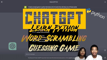 Learn Python with ChatGPT | Word-Scrambling Guessing Game