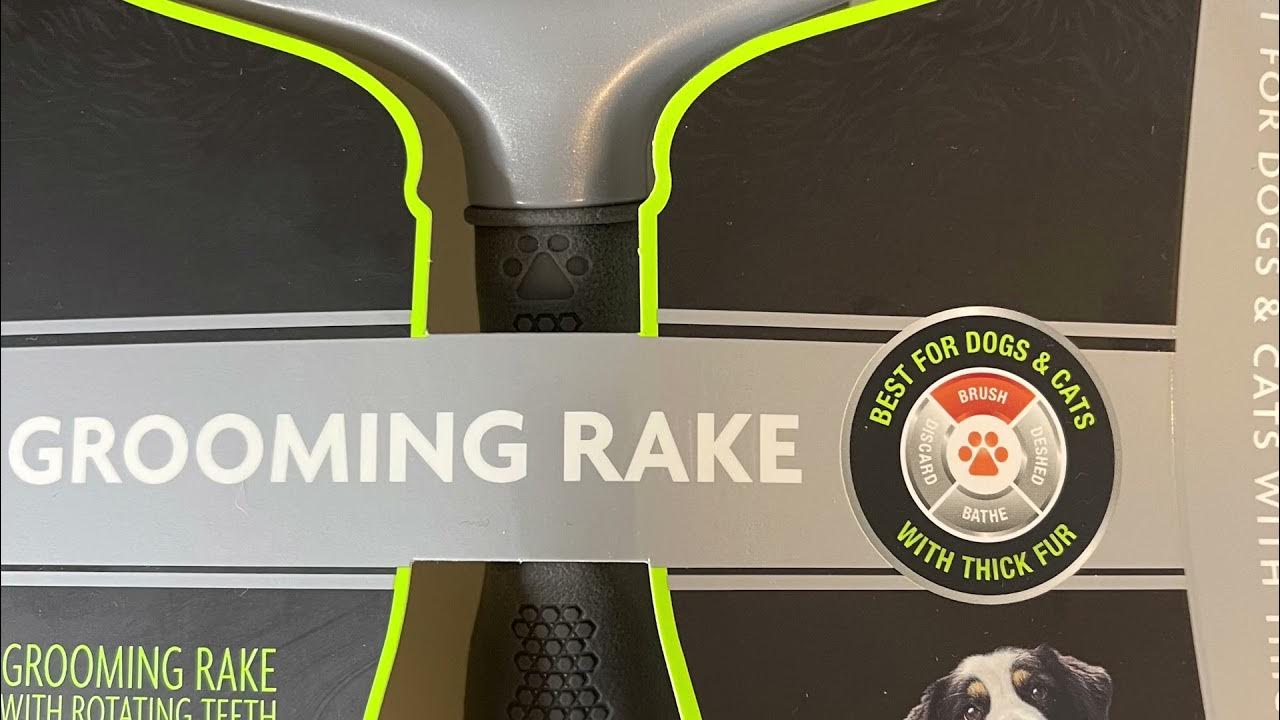 FURminator Grooming Rake for Dogs & Cats REDUCE Shedding, REDUCE