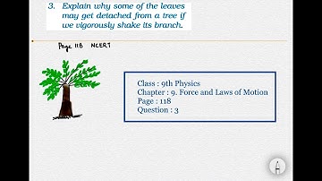 NCERT Class 9 Physics Chapter 9 Force and Laws of Motion Page 118 Question 3 | NCERT Solution | CBSE