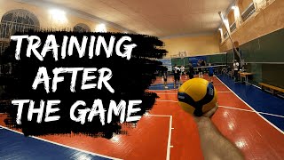 Volleyball first person training | Working on mistakes after game