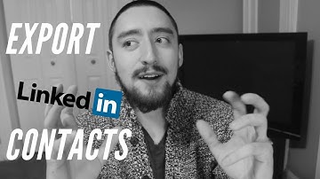 How to Export Linkedin Contacts to Excel