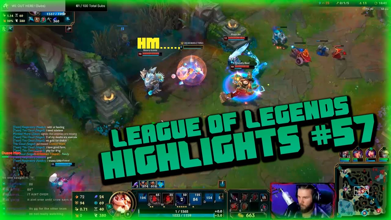 League of Legends Highlights #57 FUNNY & WTF moments! BEST moments ...