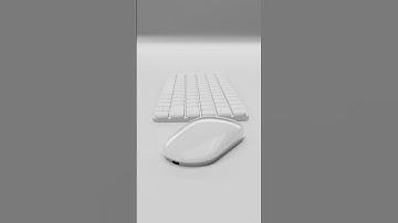 Ik heb het Magic Keyboard opnieuw ontworpen #apple #magickeyboard #mac #blender #minimaltech #Pas...