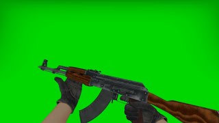 CS:GO Green Screen - AK-47 Shooting