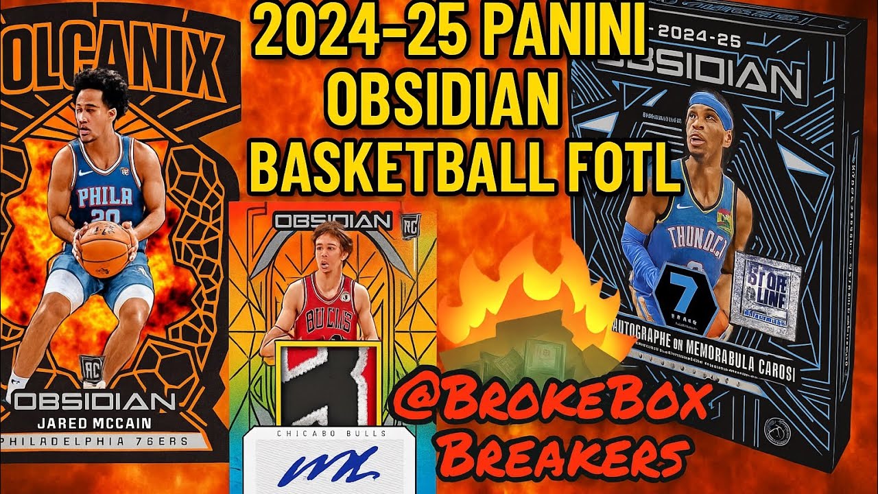 Rookies & Chasers!! 💣🔥 2024-25 Panini Obsidian NBA 🏀 Hobby Box FOTL - review