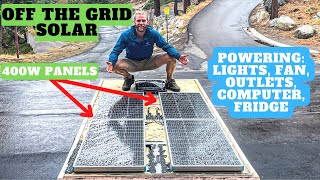 installing 400W solar in my van to live off-the-grid