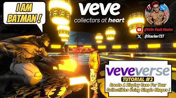 VeVeVerse Tutorial #2 ( How To Make A Display Case For Your Collectibles Using Simple Shapes ) #VeVe