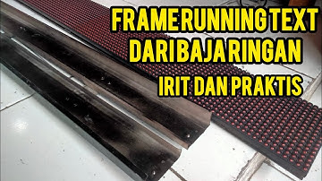 Review frame running text dari  baja ringan #merapiteknik 