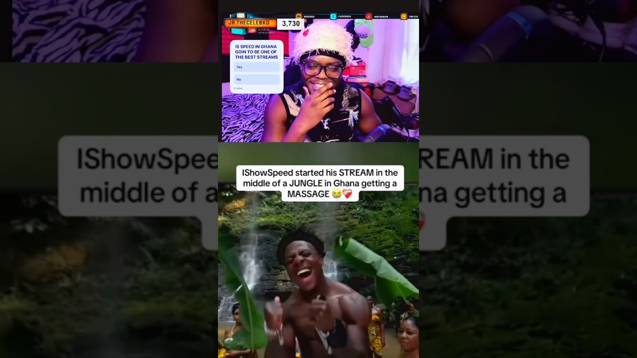 ISHOWSPEED прибывает в Гану 