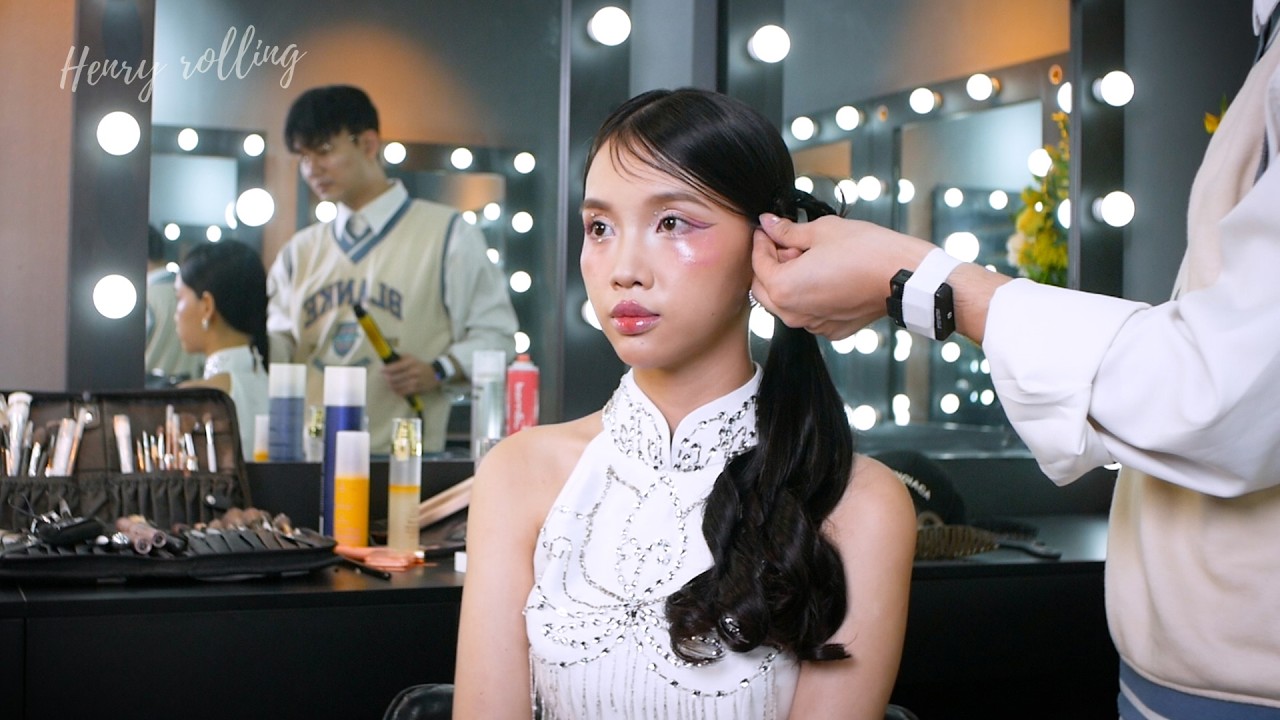 Asmr Side Loop Ponytail Hair Style for E-girl Cute Style Makeup at Hieu Virus Makeup & Hair Academy