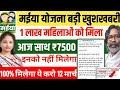 12 मार्च | यहां लटका मइया योजना 7500 | मैया सम्मान योजनाका पैसा कब मिलेगा | मैया सम्मान योजना 7500
