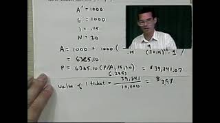 Engineering Economics - Arithmetic Gradient Conversion Factor to Uniform Series