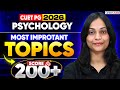 CUET PG Psychology 2026 | Most Important Topics Class | Score Boosting Strategy