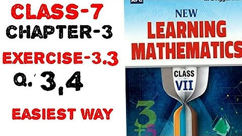 7 class chapter 3 rational number exercise 3.3 question 3 and 4 ml Aggarwal