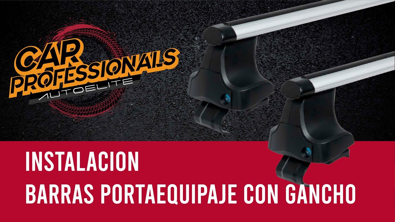 🚗 Barras portaequiape universales con gancho - Tutorial de instalación Portaequipaje de techo - YouTube