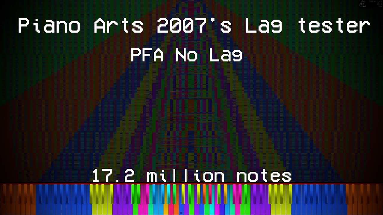 [BLACK MIDI] Piano Arts's Lag tester (PFA No lag) YouTube