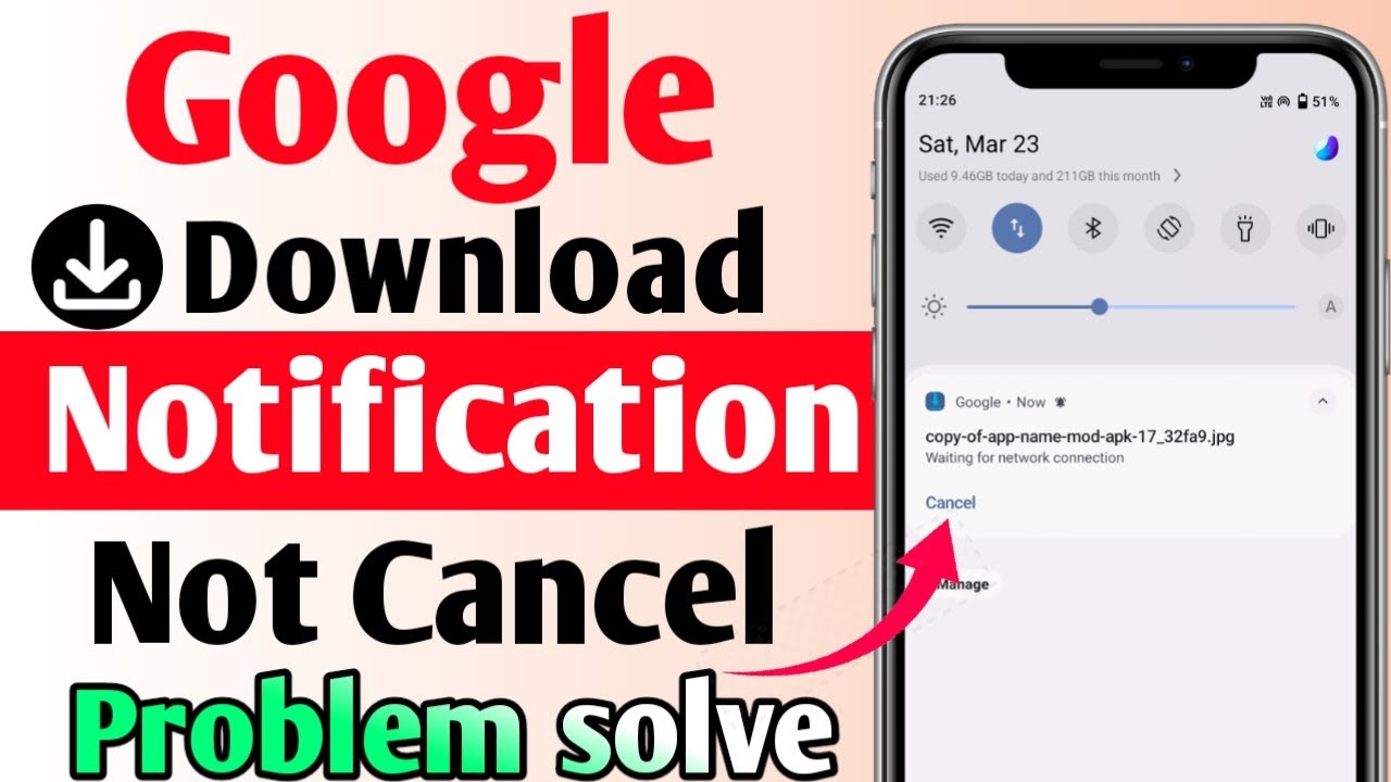 Google Download Notification Problem solve2024 | Google Notification Not Cancel problem कैसे सही करे