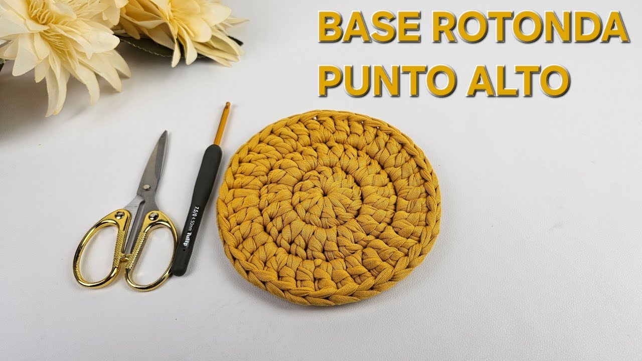 Scuola di Uncinetto/ Fondo Rotondo perfetto a Punto Alto (Per Principianti)