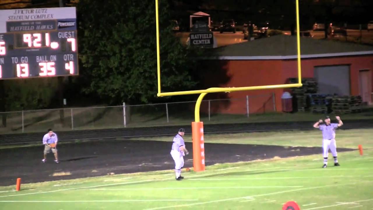 Great High School Football Play 51 Yard Field Goal by Mike Dola YouTube
