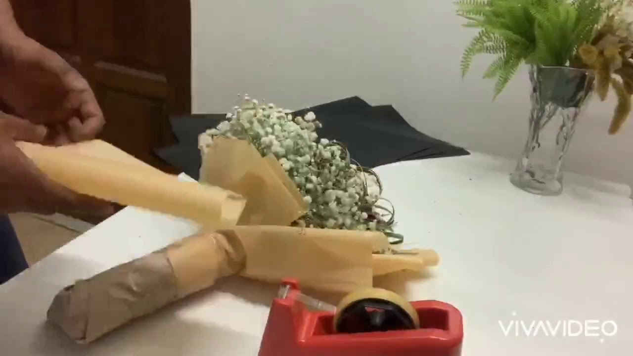 Video 3-How to Wrap Flower Bouquet/Cara Balut Bouquet - YouTube