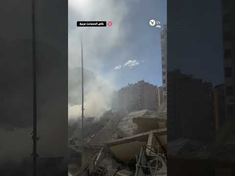 فيديو خاص كاميرا اندبندنت عربية ترصد الدمار في منطقة الحدث ب الضاحية الجنوبية لبيروت