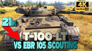 T-100 LT vs. EBR 105 on Prokhorovka - World of Tanks