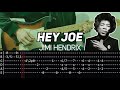 Jimi Hendrix - Hey Joe (Guitar lesson with TAB) - FULL SONG