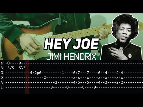 Jimi Hendrix - Hey Joe (Guitar lesson with TAB) - FULL SONG