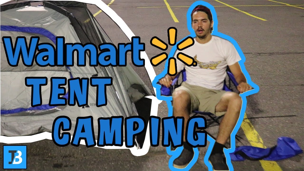 CAUGHT CAMPING AT WALMART IN A TENT YouTube