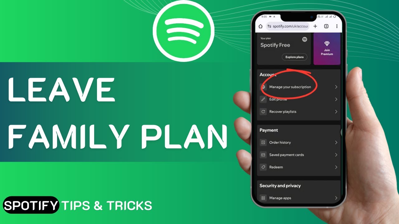 How To Leave Family Plan On Spotify (2025) EASY!  Exit Spotify Family Plan