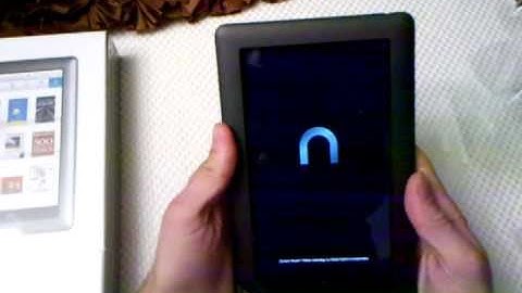Nook Color Unboxing Hands on and 1st Boot