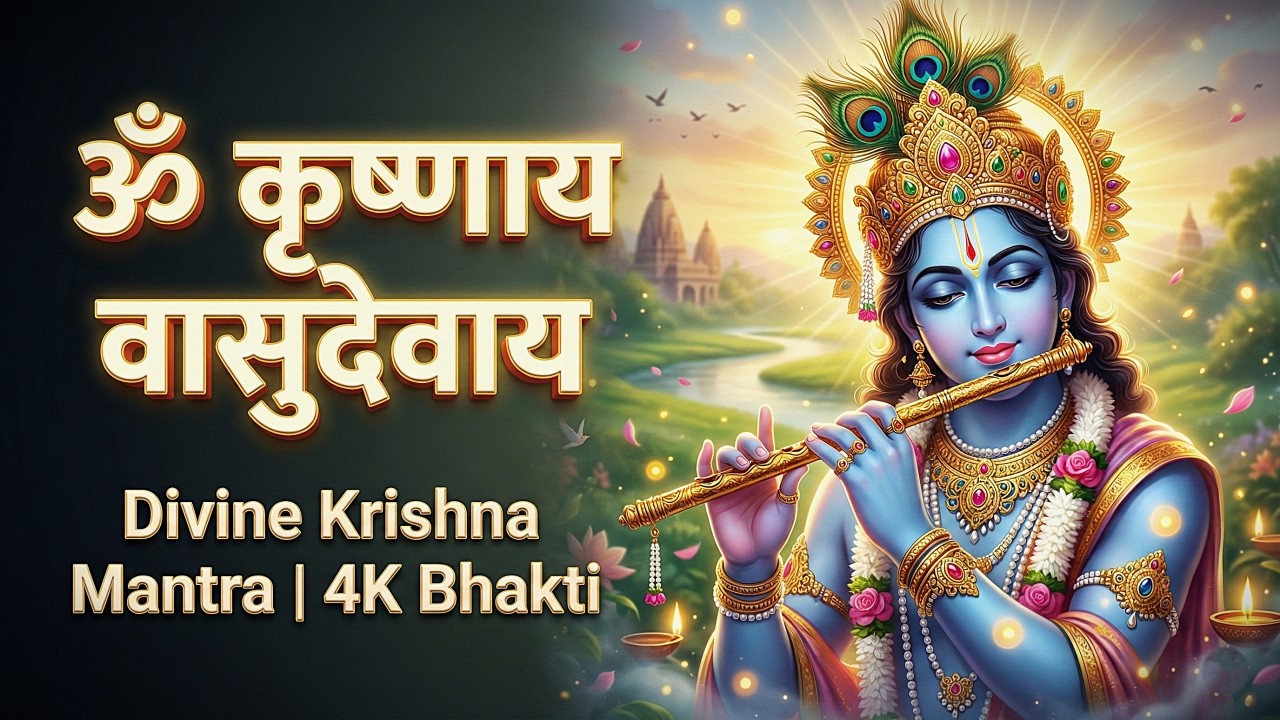 ॐ कृष्णाय वासुदेवाय हरये परमात्मने | Om Krishnaya Vasudevaya | Krishna Bhajan 2025 | Bhakti Song 🙏