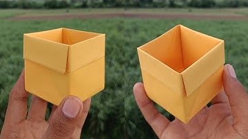 Origami Storage Cube Box | Kagaj ka Box kaise banate hain | Paper Box making ideas 🎁