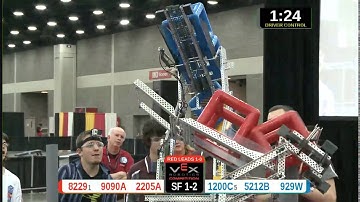 2015 VRC Math SF1-2 - 8229 9090A 2205A vs 1200C 5212B 929W - 90 to 68 - VEX Worlds 2015 - Math Divi