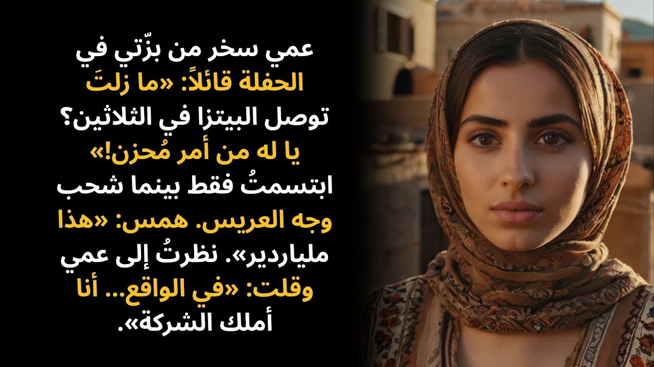 سخر عمي من بزّتي قائلاً: «ما زلتَ توصل البيتزا؟» — فابتسمتُ وقلت: «في الواقع… أنا أملك الشركة التي