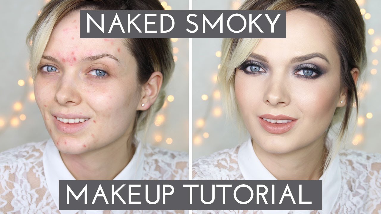 ACNE COVERAGE Naked Smoky Palette Makeup Tutorial MyPaleSkin